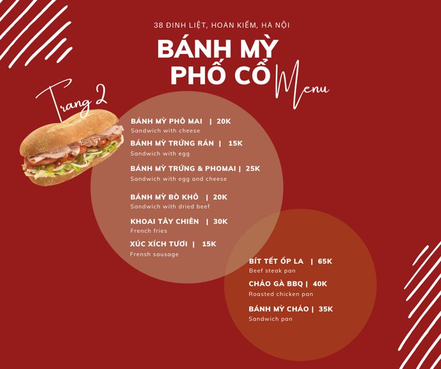 Bánh Mỳ 38 Đinh Liệt - Bánh Mỳ Phố Cổ